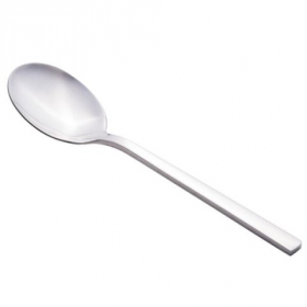 Libbey - Elexa Dessert Spoon, 8 1/8&quot; 18/0 Heavy Stainless Steel, 36 count