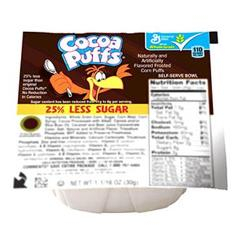 Cocoa Puffs Cereal Bowl Pack, 25% Less Sugar