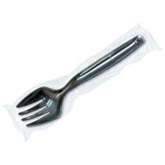 Emi Yoshi - Essentials Serving Fork, 8.5&quot; Black Plastic
