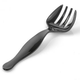 Fineline Settings - Platter Pleasers Serving Fork, 8.5&quot; Black Plastic, 144 count