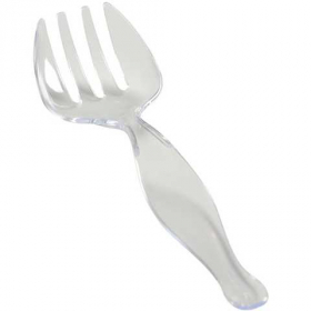 Fineline Settings - Platter Pleasers Serving Fork, 8.5&quot; Clear Plastic, 144 count