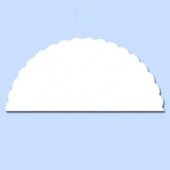 Parchment Circle, 9&quot; Scalloped Vegetable Parchment Paper