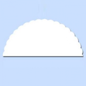 Parchment Circle, 9&quot; Scalloped Vegetable Parchment Paper