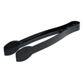 Fineline Settings - Platter Pleasers Tongs, 9&quot; Black Plastic, 48 count