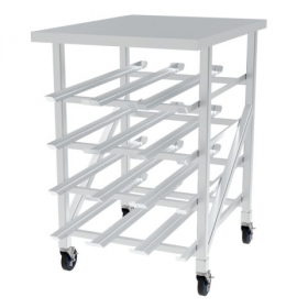 GSW - Can Rack, Half Size All Welded Aluminum, 25x35x42, each