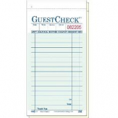 Guestcheck Carbon, 2 Part Green with Carbon, 16 Lines, 3.5x7, 50/50