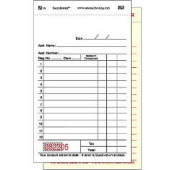 Guestcheck Salesbook, Carbonless 2 Part White, 12 Lines, 3.5x6