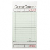 Guestcheck Board, Single Paper Green with Perforated Order Receipt Stub, 17 Lines, 3.5x7