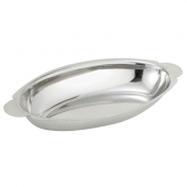 Winco - Au Gratin Dish, 12 oz Stainless Steel, each