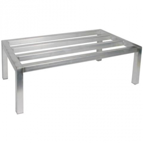 Winco - Dunnage Rack, 20x36x12 Aluminum, Holds up to 1800 Lbs