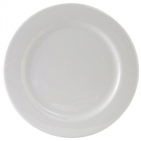 Tuxton - Alaska Plate, 12&quot; Porcelain White, 12 count