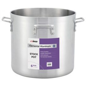Winco - Stock Pot , 140 Qt Elemental Aluminum, each