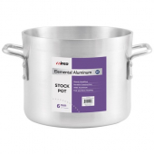 Winco - Stock Pot, 24 Qt 6mm Elemental Aluminum, each