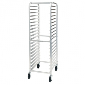 Winco - Sheet Pan Rack, 20 Tier with 3&quot; Spacing, Aluminum with Casters