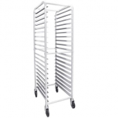 Pan Rack, Aluminum with 20 Tiers and 2 Brakes, each