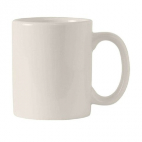 Tuxton - AlumaTux C-Handle Mug, 12 oz Pearl White, 24 count