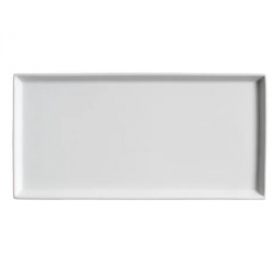 Palate &amp; Plate - Platter, 11.5x6.5 Stackable White Porcelain, 12 count