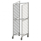 Winco - Bun Rack, 20 Tier Nesting Style with 3&quot; Spacing, Aluminum for Sheet Pans with Brake