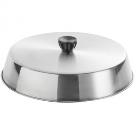 American Metalcraft - Grill Basting Cover with Bakelite Handle, 10.25" Round Stainless Steel, each