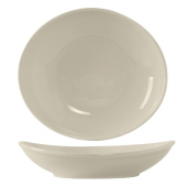 Tuxton - DuraTux Oval Bowl, 18.5 oz Eggshell, 8.25x7.25x2.125