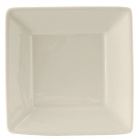 Tuxton - Eggshell Square Plate, 7.375&quot; with Wide Rim, 12 count