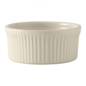 Tuxton - DuraTux Fluted Souffle Dish, 10 oz Eggshell