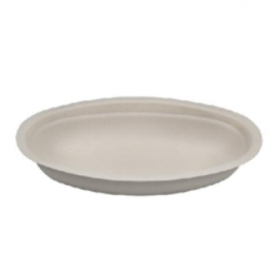 Bowl, 24 oz Oval Bagasse Kraft, 500 count