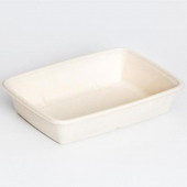 Sabert - Container, 30 oz Medium Rectangle 6x9 Molded Fiber Pulp