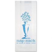 Bagcraft - Nap Sack Sanitary Disposal Bag, 4x9 White, 1000 count