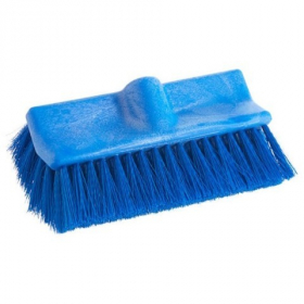 Lavex - Bi-Level Floor/Wall Scrub Brush Head, 10" Blue, each