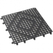 Winco - Bar Mat, 12x12 Black Interlocking, each