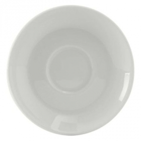 Tuxton - Cappuccino/Espresso Saucer, 4.625" Porcelain White, 24 count