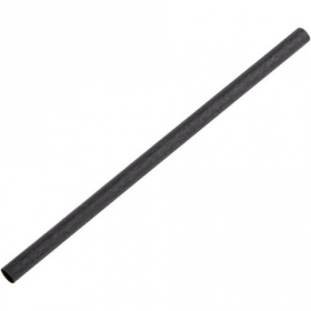 Unwrapped Agave Straw, 7.75&quot; Jumbo Black, 10/250