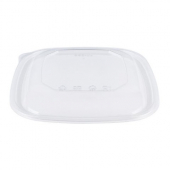 Karat - Square Bowl Dome Lid, Fits 24-48 oz PET Bowls, Clear PET Plastic, 300 count