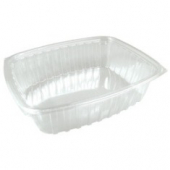 Dart - Container, 24 oz Clear Plastic, Rectangle, 7.5x6.5x2