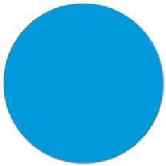 Label, .75&quot; Blue Circle, 2000/Roll