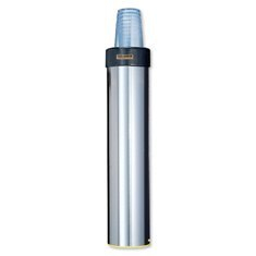 San Jamar - Cup Dispenser, Stainless Steel Surface Mount Vertical, Holds 32-46 oz Plastic or Paper C