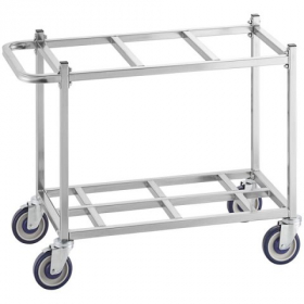 Baker&#039;s Lane - Ingredient Bin Cart with Casters, Holds 3 Bins, 36.5x17x28.25, each