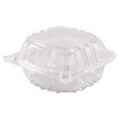 Genpak AD08 8 oz. Clear Hinged Deli Container - 200/Case - Splyco