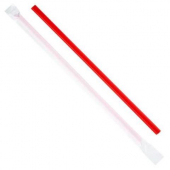 Karat - Poly Wrapped Straw, 9&quot; Giant Red, 2500 count