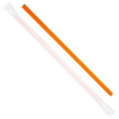 Karat - Poly Wrapped Straw, 9&quot; Giant Orange, 2500 count