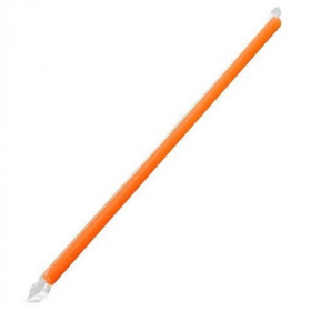 Karat - Poly Wrapped Straw, 9&quot; Giant Orange, 2500 count