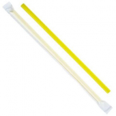 Karat - Poly Wrapped Straw, 9&quot; Giant Yellow, 2500 count