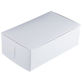 Cake/Bakery Box, 10x7x3.25, White, 100 count