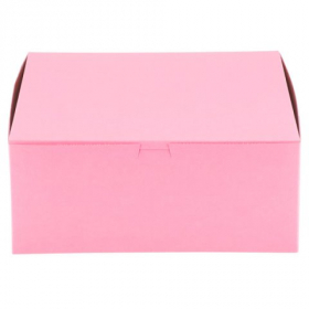 Cake/Bakery Box, 12x12x5 Pink, 100 count