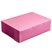 Cake/Bakery Box, 14x10x4 (1/4 Sheet) Pink, 100 count