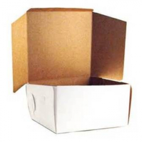 Cake/Bakery Box with Locking Corners, 16x16x6 White, 50 count