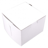 Southern Champion Tray - Bakery/Cake Box, 6x6x4 White/Kraft, 250 count
