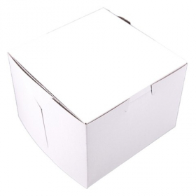 Southern Champion Tray - Bakery/Cake Box, 6x6x4 White/Kraft, 250 count