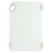 Winco - Statik Board Cutting Board, 12x18x.5 White with Non-Slip Feet and Hook, each